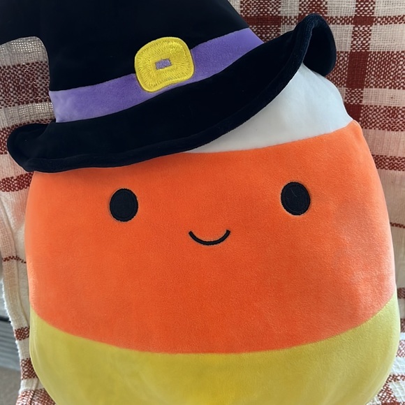 EUC Cannon the Candy Corn with Witch Hat, Fall / Halloween Squishmallow Plush - Picture 3 of 8
